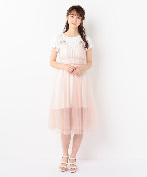 セール ショルダーパールチュールキャミワンピース ロディスポット Lodispotto D Fashion