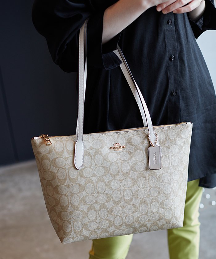 コーチ Coach ホワイト トートバッグ 通販 人気ランキング 価格 Com