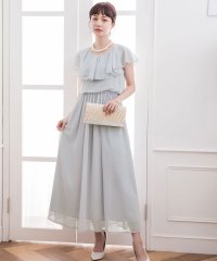 DRESS+/ティアードシフォンマキシワンピース/504024564