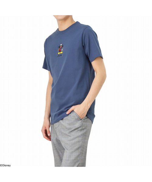 セール35 Off Disney ディズニー ミッキー ワンポイント刺繍tシャツ マックハウス メンズ Mac House Men D Fashion