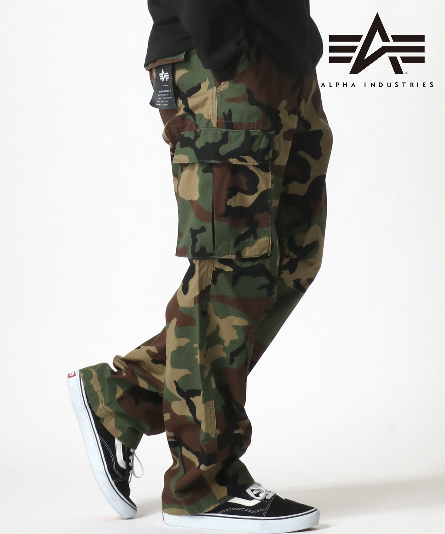 Lazar】ALPHA INDUSTRIES/アルファインダストリーズ CAMO CARGO