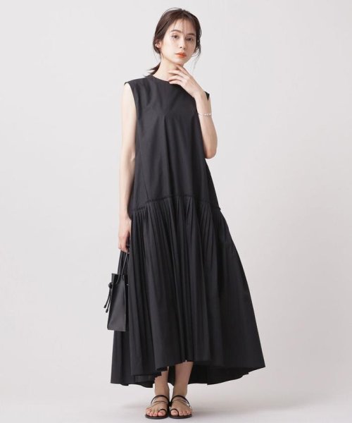 スタイリスト池田敬コラボ ティアードワンピース ノースリーブ ナノ ユニバース Nano Universe D Fashion スタイリスト池田敬コラボ ティアードワンピース ノースリーブ ナノ ユニバース Nano Universe D Fashion