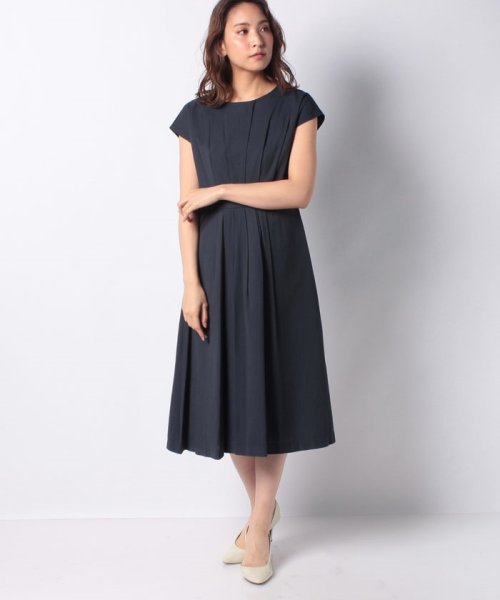 セール61 Off 麻調ライトウエストタックワンピース インタープラネット Interplanet D Fashion
