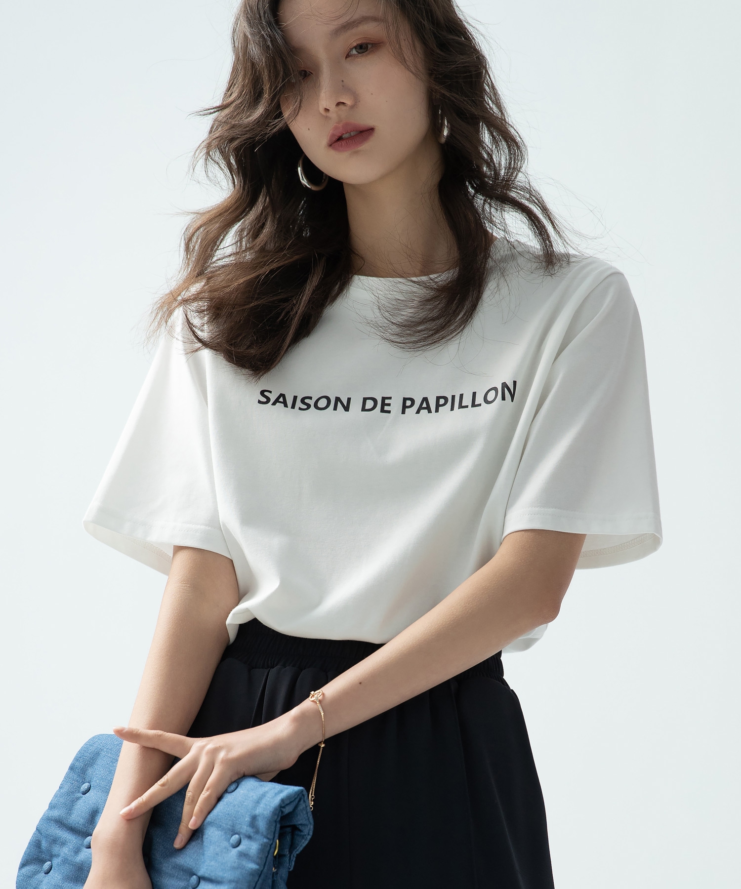 Saison de papillonロゴTシャツ(504031559) | セゾン ド