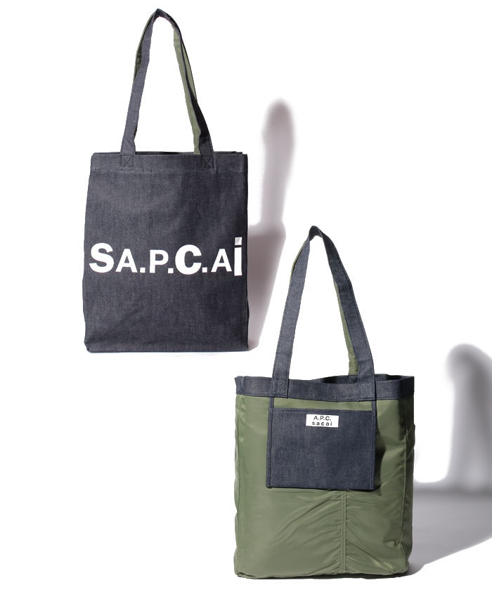 週末限定 入手困難 A.P.C sacai コラボ ショッピングバッグ tamaspro.com