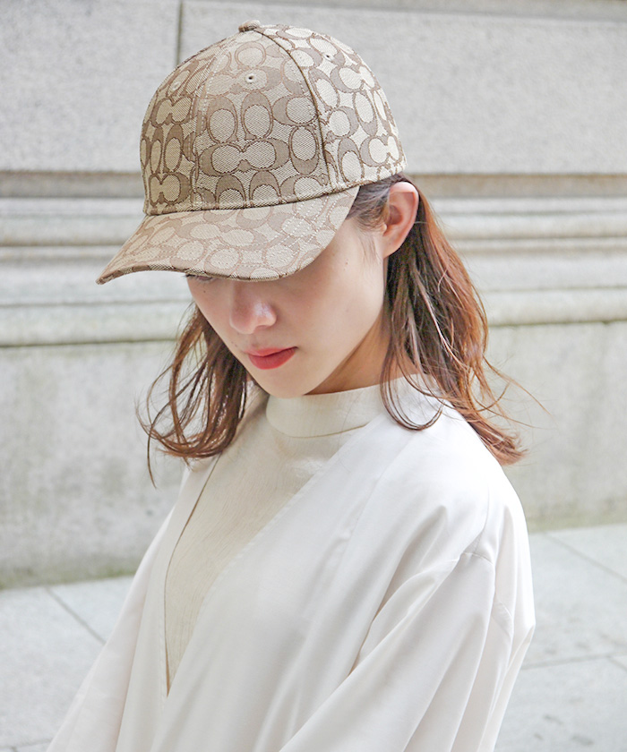 クーポン】【Coach(コーチ)】COACH コーチ Hat Signature Jacquard Cap