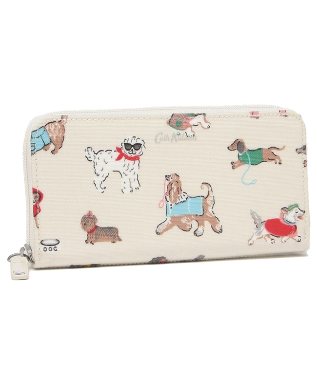 キャスキッドソン 長財布 SMALL PARK DOGS ホワイト レディース キャスキッドソン 長財布 SMALL PARK DOGS ホワイト レディース