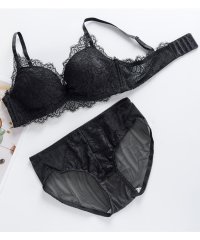 Lace Ladies/レースレディース Lace Ladies ノンワイヤー レースブラ&ショーツ 2点セット【返品不可商品】/504034090