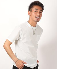 LUXSTYLE/ナイロンストレッチ半袖ポケットTシャツ/Tシャツ 半袖 メンズ ストレッチ ポケット/504035910