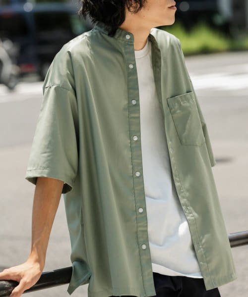 セール 21 Off バンドカラー オーバーサイズ半袖シャツ アイテムズアーバンリサーチ メンズ Items Urbanresearch D Fashion セール 21 Off バンドカラー オーバーサイズ半袖シャツ アイテムズアーバンリサーチ メンズ Items Urbanresearch D Fashion