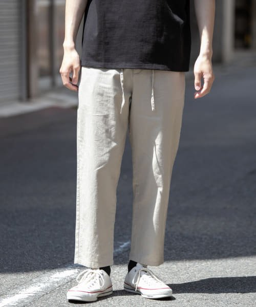 セール 綿麻イージーパンツ アイテムズアーバンリサーチ メンズ Items Urbanresearch D Fashion