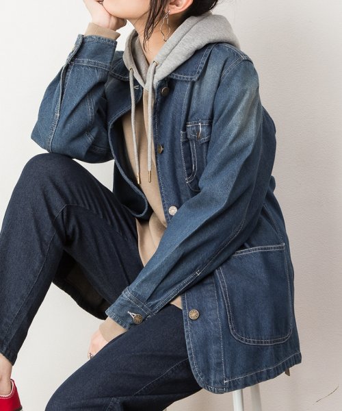 セール25 Off デニムシャツ カバーオール デニムジャケット レディースファッション通販 トップス レディース おしゃれ デニムシャツ 春 夏 秋 冬こなれ感 M L Ll 3 アットワン Atone D Fashion