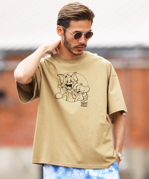 トムとジェリーbigtシャツ Tシャツ メンズ おしゃれ ティーシャツ 半袖 カットソー トップス クルーネック ビッグシルエット ジギーズショップ Jiggys Shop D Fashion トムとジェリーbigtシャツ Tシャツ メンズ おしゃれ ティーシャツ 半袖 カットソー トップス クルーネック ビッグシルエット ジギーズショップ Jiggys Shop D Fashion
