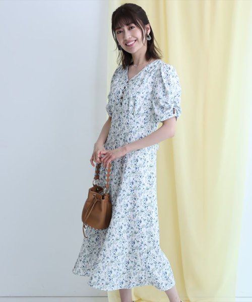 ウォッシャブルフラワーマーメイドワンピース アプワイザー リッシェ Apuweiser Riche D Fashion