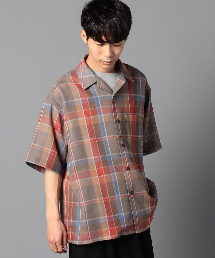 PENDLETON/別注Big Size OP Collar Gather SH PENDLETON/ペンドルトン】OPEN COLLAR SHIRTS オープンカラー