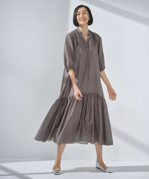 Sサイズ有 コットンシルク ロング フレア ワンピース 自由区 Jiyu Ku D Fashion Sサイズ有 コットンシルク ロング フレア ワンピース 自由区 Jiyu Ku D Fashion