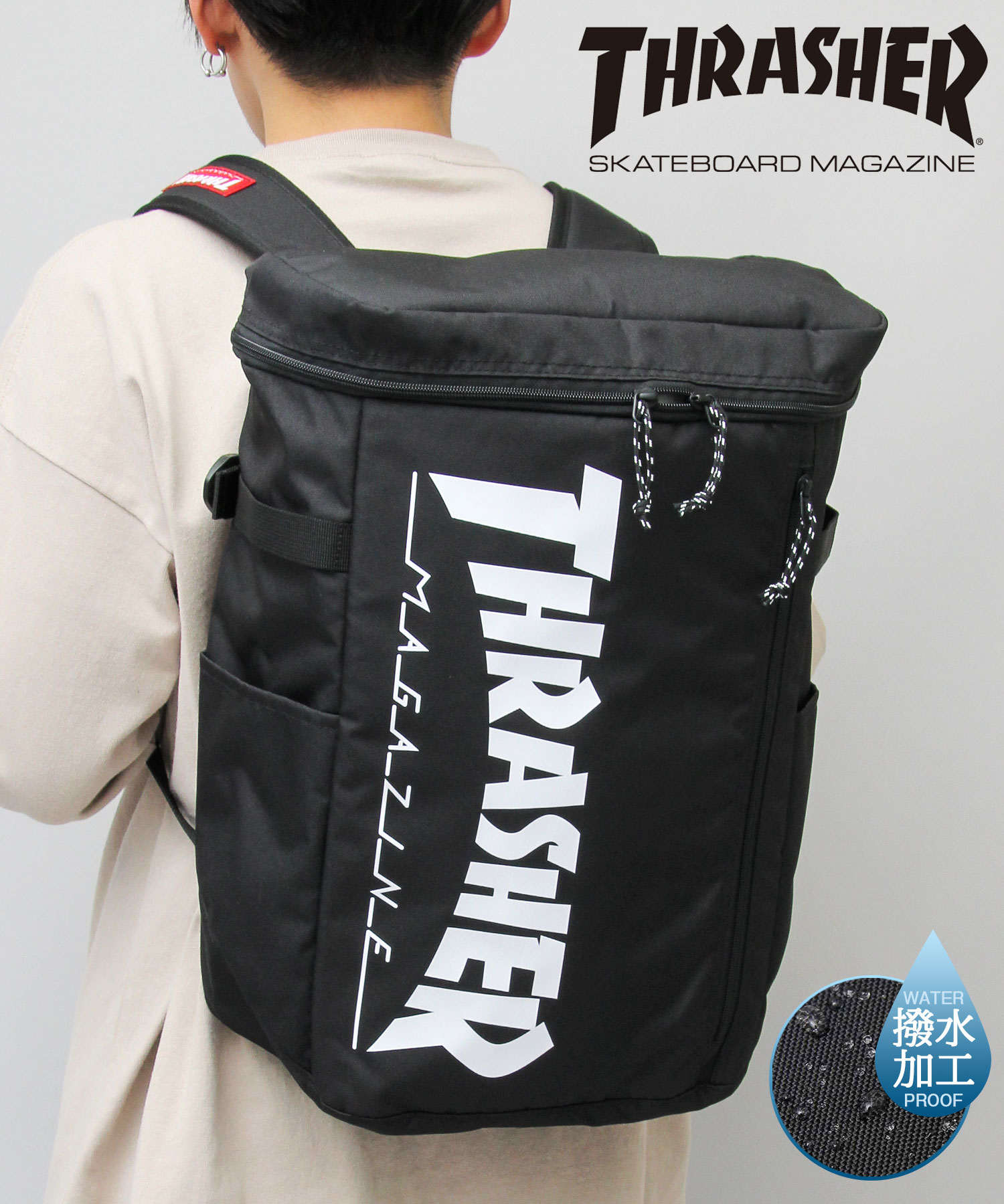 THRASHER/スラッシャー】撥水/25リットル/大容量/ボックス型