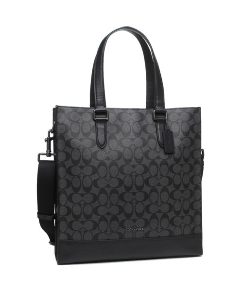 セール コーチ アウトレット トートバッグ ショルダーバッグ シグネチャー グレー ブラック メンズ Coach C3232 Qbmi5 コーチ Coach D Fashion