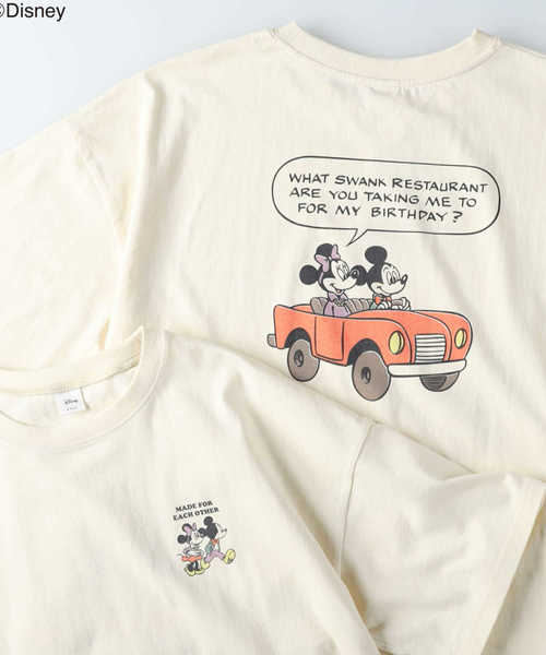 ディズニー バックプリントtシャツ ミッキー ミニー Disney Disney D Fashion