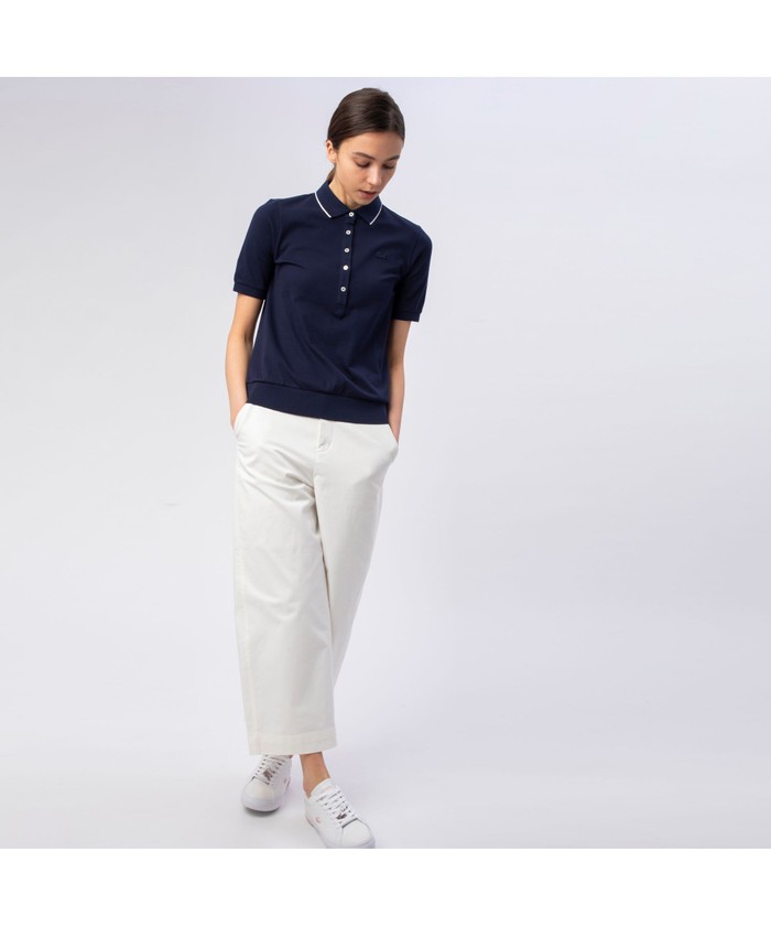 LACOSTE 裾リブ付き半袖ポロシャツ セール 30%OFF】ラコステ LACOSTE 裾リブ付き半袖ポロシャツ