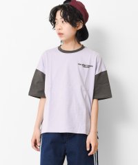 RAT EFFECT/配色裾スリットビッグTシャツ/504049316