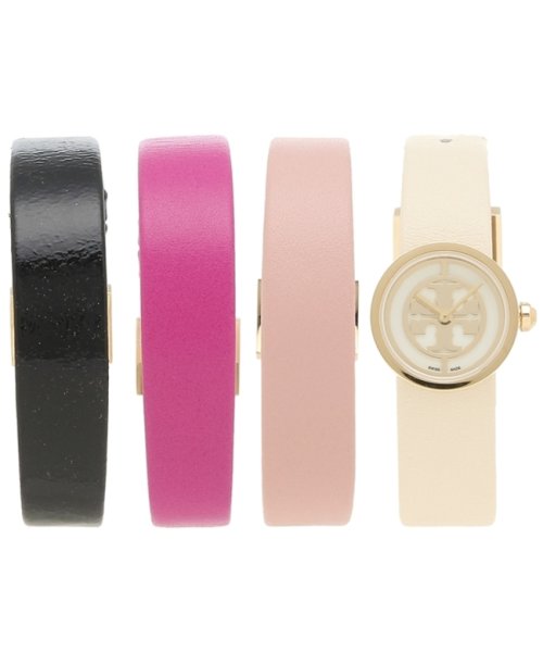 トリーバーチ アウトレット 時計 レディース ルヴァ20mm クォーツ 替えベルト付き ホワイト マルチ Tory Burch Tb4042 504049621 トリーバーチ Tory Burch D Fashion