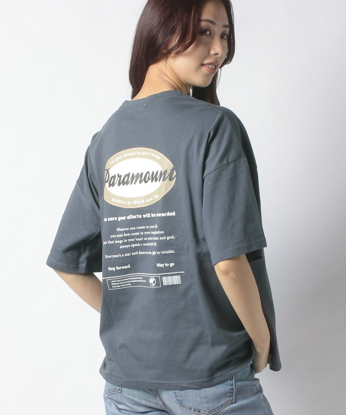 セール】楕円ロゴプリントTシャツ(504042001) | オリーブデ セール】楕円ロゴプリントTシャツ(504042001) | オリーブデ
