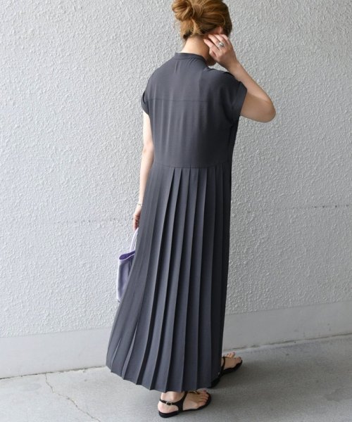Ships Any ジョーゼット プリーツ シャツ ワンピース ウォッシャブル シップス エニィ ウィメンズ Ships Any Womens D Fashion