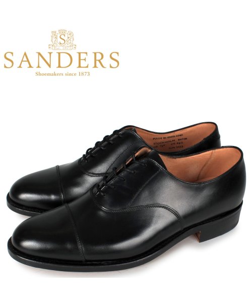セール21 Off Sanders サンダース オックスフォードシューズ ビジネスシューズ メンズ ウイングチップ Stockholm Fワイズ ブラック 黒 8470b サンダース Sanders D Fashion