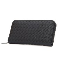 VANQUISH/ヴァンキッシュ VANQUISH 財布 長財布 メンズ ラウンドファスナー LAMB LEATHER LONG WALLET ブラック グレー ネイビー ダーク/504043674