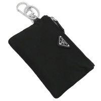 PRADA/プラダ PRADA キーリング ポーチ テスートトラベル トライアングルロゴ ブラック メンズ レディース PRADA 2TT117 2DMK F0002/504052546