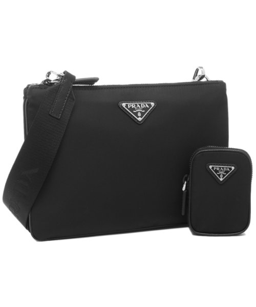 プラダ ショルダーバッグ テスートサフィアーノ ミニバッグ トライアングルロゴ ブラック メンズ レディース Prada 2vh1 2dmh F0002 O プラダ Prada D Fashion