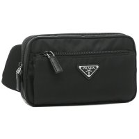 PRADA/プラダ PRADA ウエストバッグ テスート ベルトバッグ ボディバッグ トライアングルロゴ ブラック メンズ レディース PRADA 2VL977 2DMG /504052552