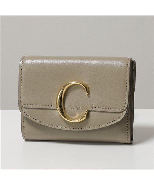 セール Off Chloe クロエ Chc19wp0a37 Chloe C クロエシー スモールトリフォールド レザー 三つ折り財布 ミニ 財布 豆財布 23w Mott クロエ Chloe D Fashion