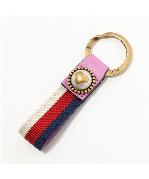 セール 5%OFF】【GUCCI(グッチ)】499677 HC5AT ウェブ ハート×パール