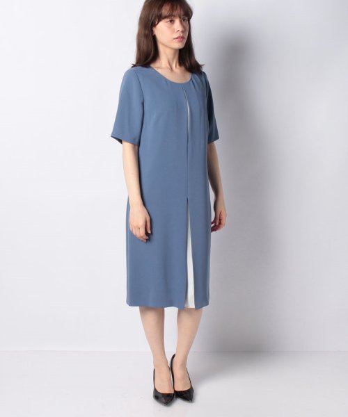 セール 50 Off ブルー胸切り替えワンピース Maria Vasari Maria Vasari D Fashion セール 50 Off ブルー胸切り替えワンピース Maria Vasari Maria Vasari D Fashion