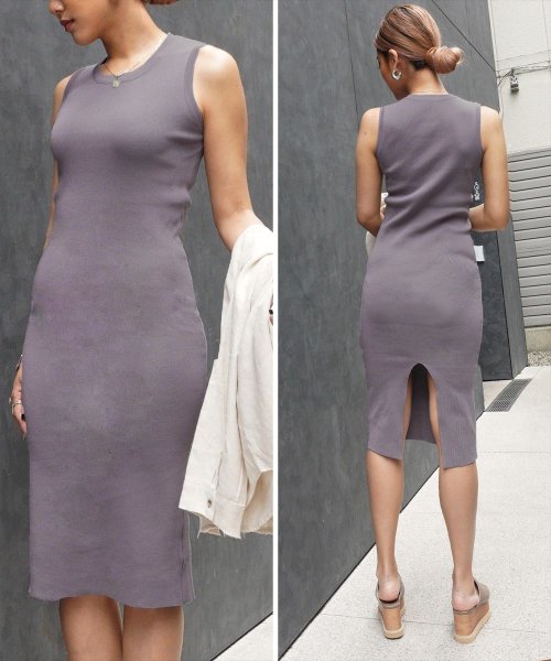 セール バックスリットニットワンピース アナップ Anap D Fashion セール バックスリットニットワンピース アナップ Anap D Fashion