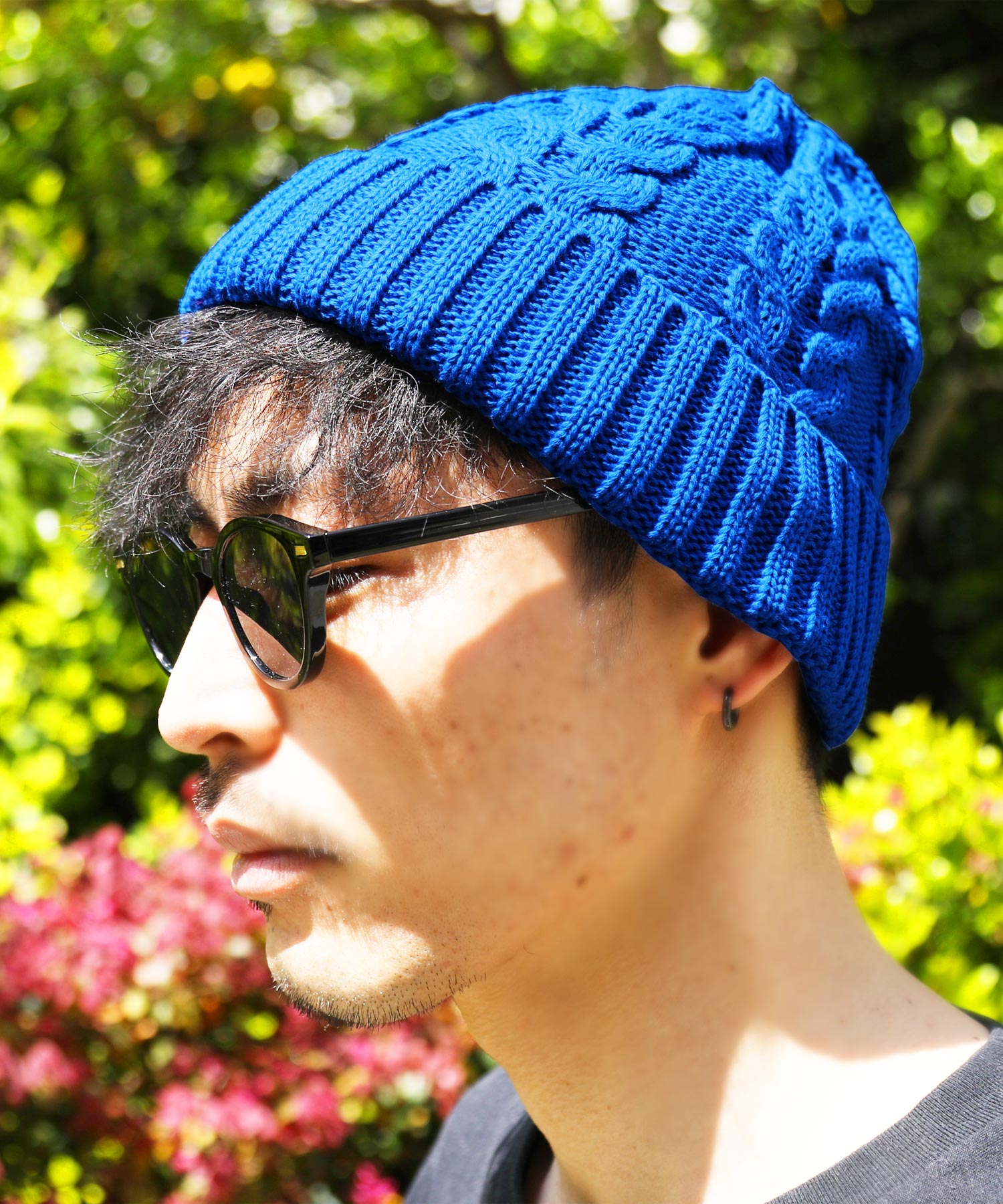 ジギーズショップ JIGGYS SHOP コットンケーブル柄ニットワッチ ジギーズショップ JIGGYS SHOP コットンケーブル柄ニットワッチ