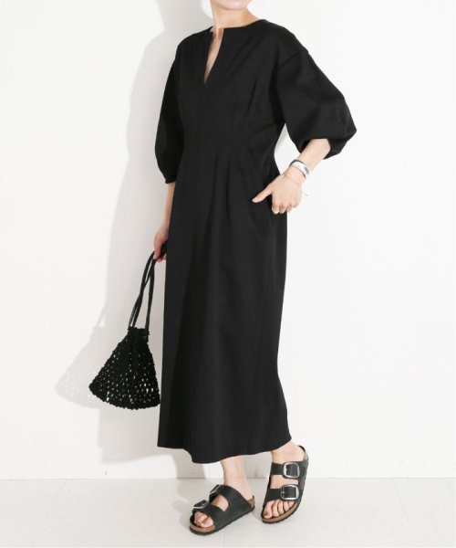 鹿の子ウエストシェイプパフスリーブワンピース ヴェルメイユ パー イエナ Vermeil Par Iena D Fashion