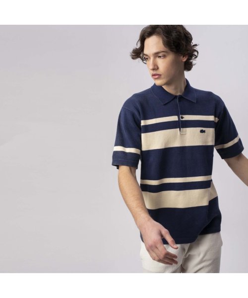 セール ウォッシュドニットポロシャツ ラコステ メンズ Lacoste Mens D Fashion