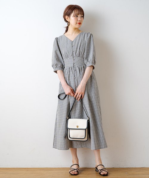 セール ギンガムチェックワンピース ナイスクラップ アウトレット Nice Claup Outlet D Fashion