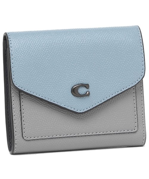 セール コーチ 二つ折り財布 ミニ財布 グレー ブルー レディース Coach C2619 V5scg 504059510 コーチ Coach D Fashion