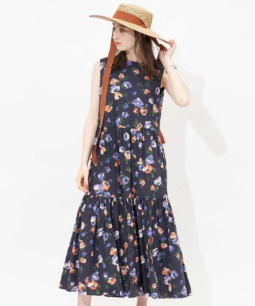 セール 40 Off ドローイングフラワーワンピース ルージュヴィフラクレ Rouge Vif La Cle D Fashion