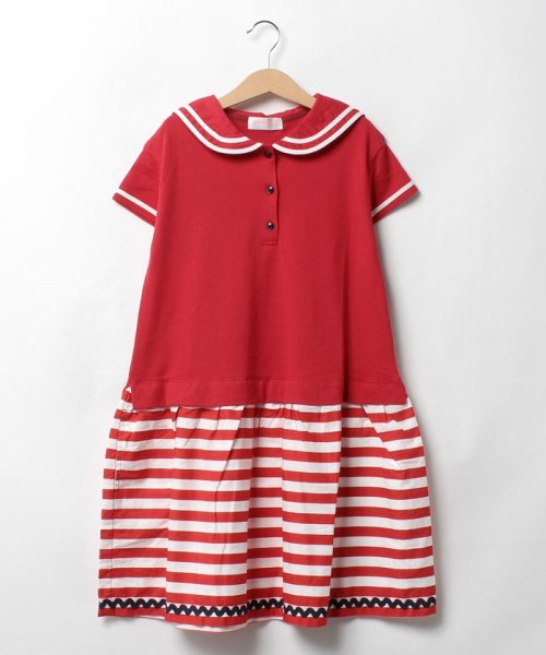 セール セーラーカラーポロワンピース 140cm シャーリーテンプル Shirleytemple D Fashion セール セーラーカラーポロワンピース 140cm シャーリーテンプル Shirleytemple D Fashion