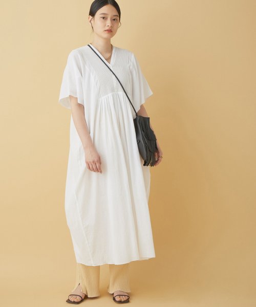 セール 50 Off Web限定 コードピンタックカフタンワンピース アダム エ ロペ Adam Et Rope D Fashion