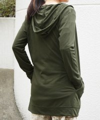 and it_/アンドイット and it_ UVカット指穴ロングZIPパーカー【M】【L】【LL】 レディースパーカー 大きいサイズ 春夏 薄手 ロング丈 uvカット/500878697