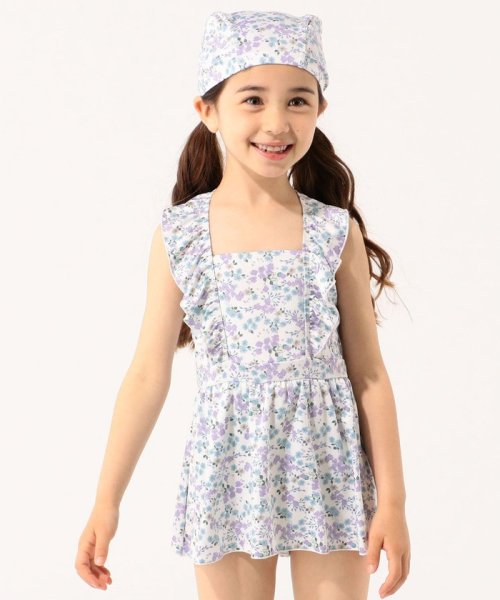 Ships Kids フリル フラワー スイム ワンピース 90 130cm シップスキッズ Ships Kids D Fashion