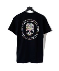 Roen/FLOWER BACK SKULL S/S TEE/504050790