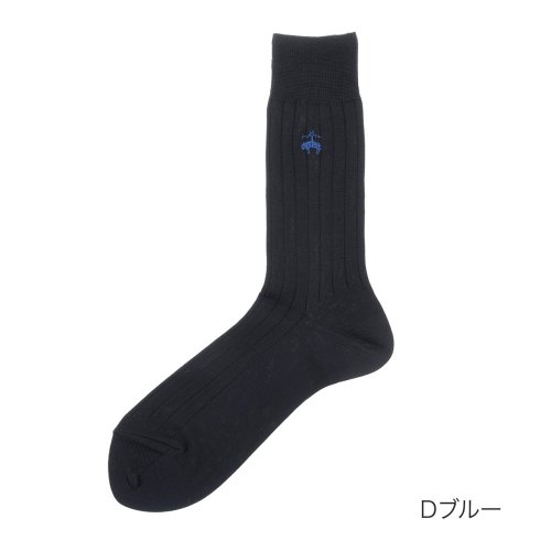 福助 公式 メンズ Brooksbrothers ブルックスブラザーズ カジュアル ストレッチ コットン リブ ソックス ブルックスブラザーズ Brooks Brothers D Fashion