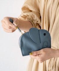 VitaFelice/キーリング付きコインケース（Elephant）【aroco/アロコ】 レディース 本革 小銭入れ ミニウォレット バッグチャーム キーケース アニマル 象 ゾウ/504074767